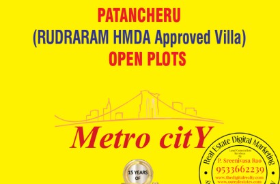 Plots  in Hyderabad Mumbai Highway - Rudraram, Prakash group-Metro City