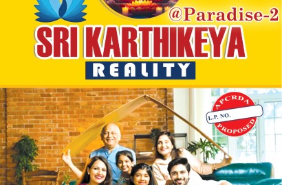 Plot for sale in Kaza, Sri Karthikeya reality, Paradise-2, Guntur.