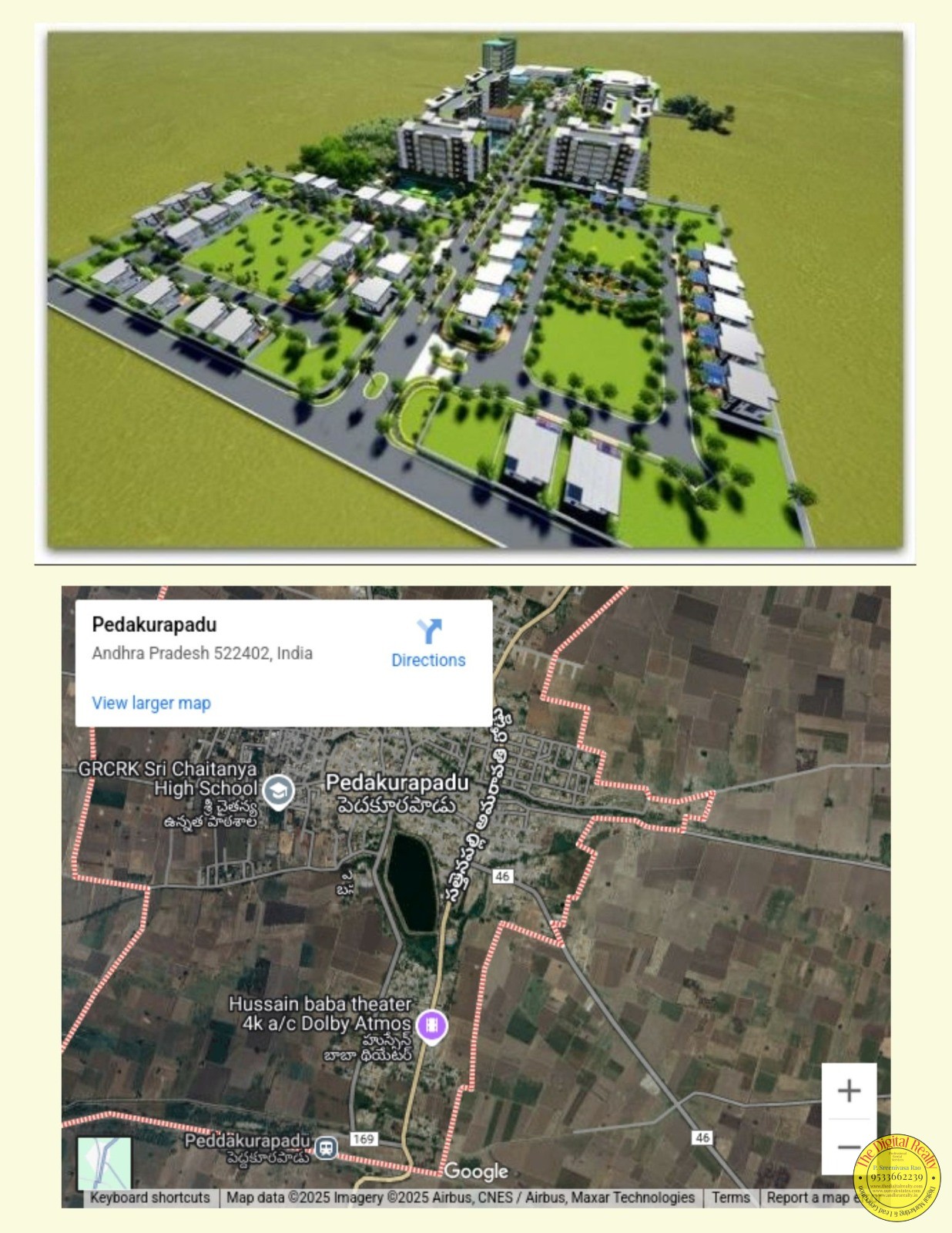 Plot for sale in Pedakurapadu, Amaravathi Gateway, Amaravathi,Guntur
