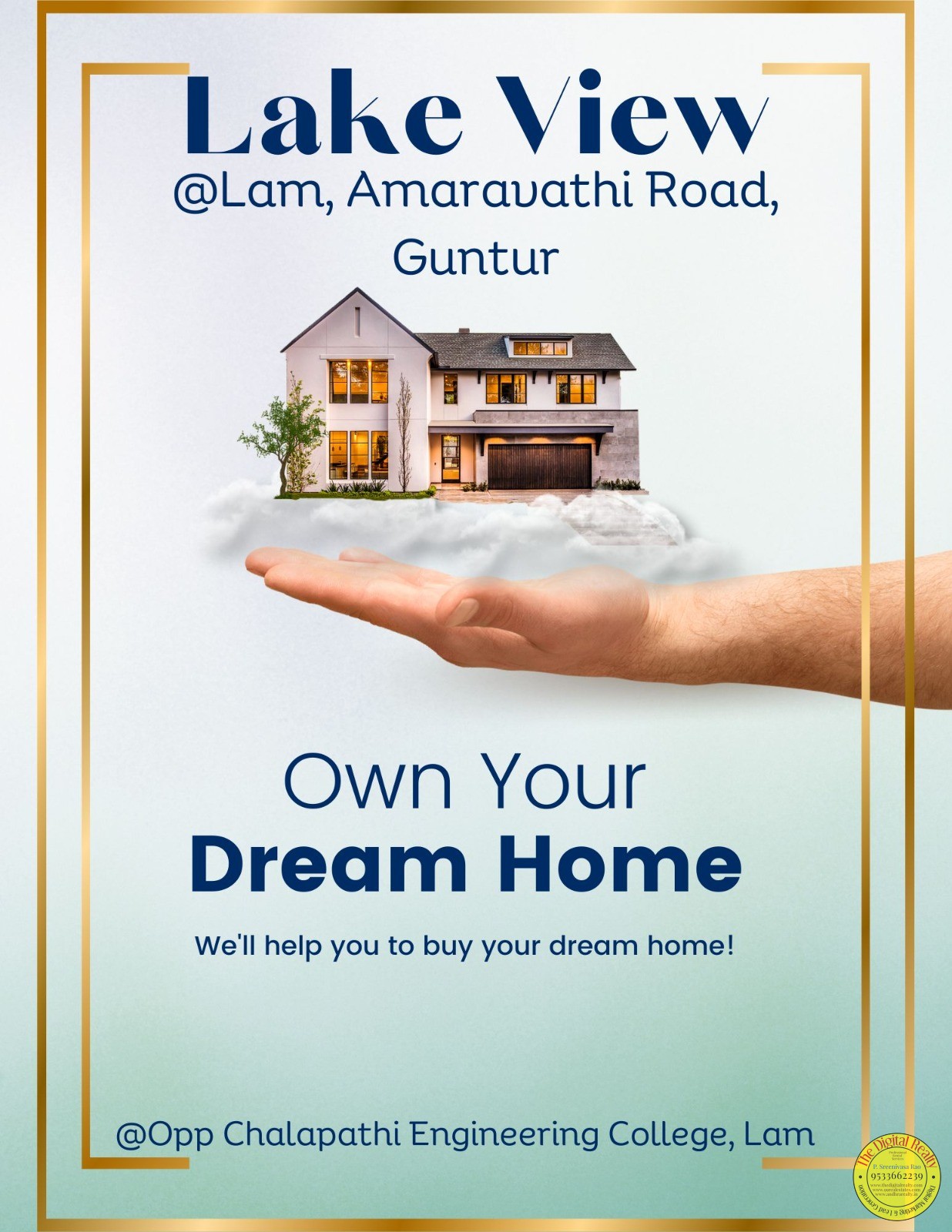 Prime Land for Sale in Lam, Lake View, Amaravathi - Build Your Dream Home