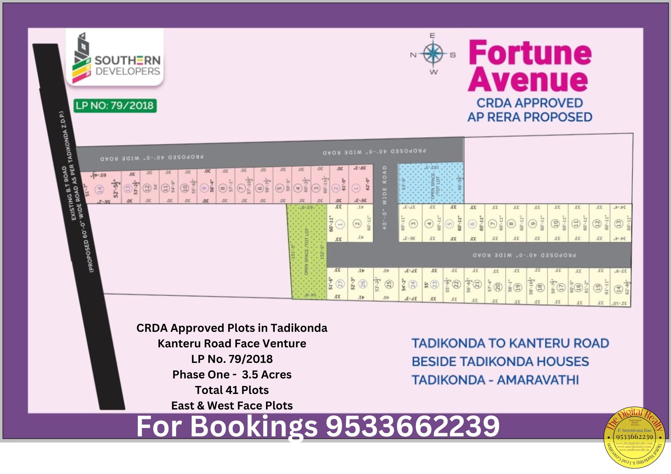 Plots in Kanteru - Fortune Avenue