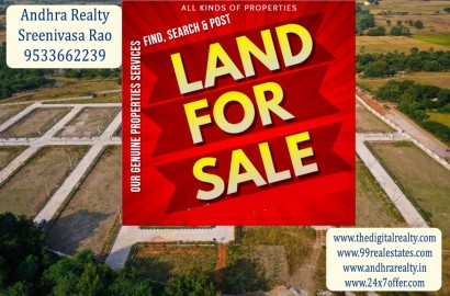 Agriculture land below 10 lakhs for sale in Guntur-Andhra Realty 9533662239